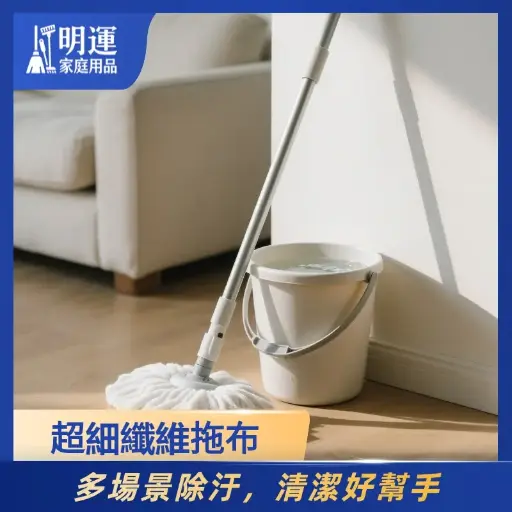附桶超細纖維地板拖把